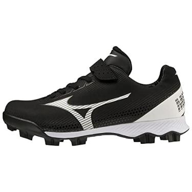 Imagem de Mizuno Tênis infantil unissex Wave Lightrevo, Preto/branco, 11 Little Kid
