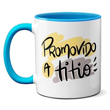 Imagem de Caneca Promovido A Titio Presente Tio Coruja Sobrinho (Azul)
