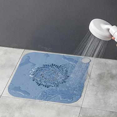 Imagem de Tampa de ralo de chuveiro de silicone ralo de pia de cabelo rolha para banheiro cozinha pia filtro armadilha protetor de ralo doméstico (branco)