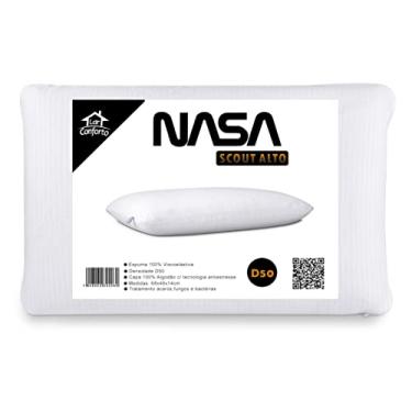 Imagem de Travesseiro Nasa Memory Visco Alto Scout Tecnologia Fios de Carbono Anti-estresse 100% Visco - Lar Conforto…
