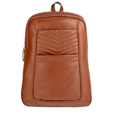 Imagem de Mochila feminina grande em couro Slim - Whisky