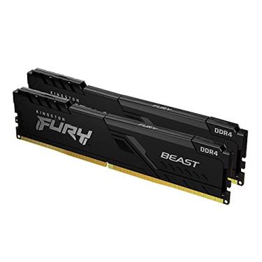 Imagem de KF426C16BBK2/16 - Kit de memórias de 16GB (2 x 8GB) DIMM DDR4 2666Mhz FURY Beast Black 1,2V 1Rx8 288 pinos para desktop/gamers