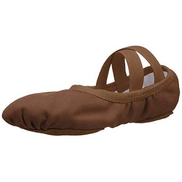 Imagem de Bloch Tênis de balé masculino Dance Performa de lona elástica com sola dividida, Cacau, 6 X-Narrow