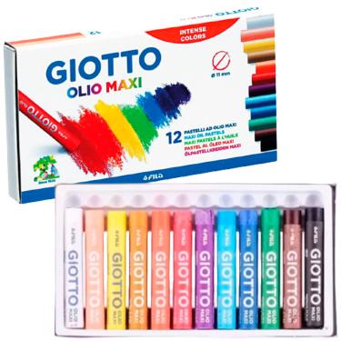 Imagem de Giz pastel Oleoso 12 cores Olio Maxi Giotto