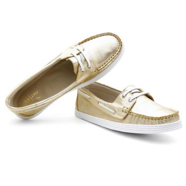 Imagem de Dockside Feminino Couro Costura Ponto Seleiro Conforto Macio