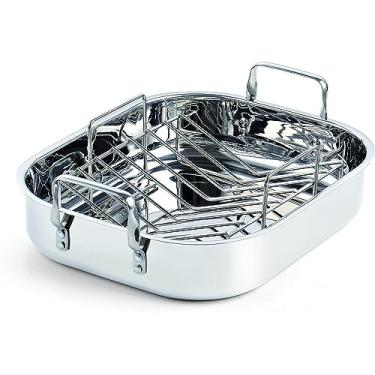 Imagem de Cooks Standard Torradeira de aço inoxidável de 40,6 cm x 33,8 cm com rack, retangular