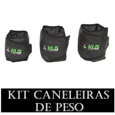 Imagem de Kit Caneleira Tornozeleira De Peso 3Kg 4Kg 5Kg - Kl Master Fitness