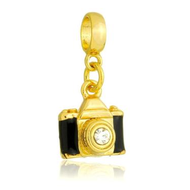 Imagem de Pingente Berloque Câmera Fotográfica Pandora Banhado a Ouro 18k - Premium
