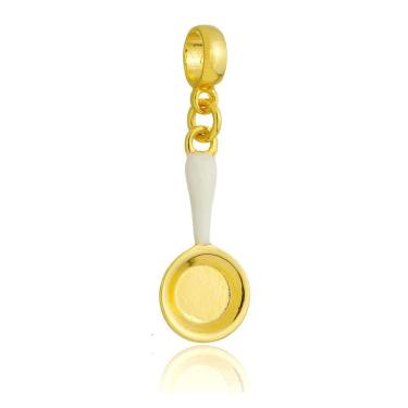 Imagem de Pingente Berloque Frigideira Gastronomia Pandora Banhado a Ouro 18k - Premium