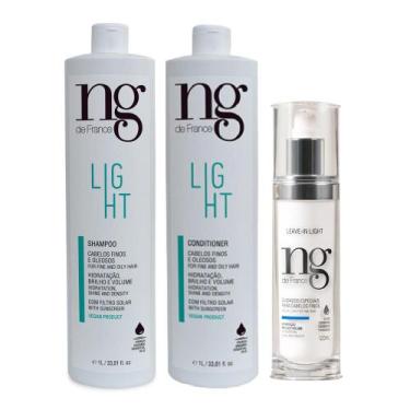 Imagem de Ng De France Kit Shampoo Light + Cond. Light 1L + Leave-In