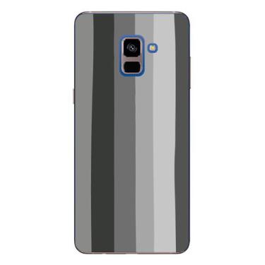 Imagem de Capa Case Capinha Samsung Galaxy A8 Plus Arco Iris Cinza - Showcase