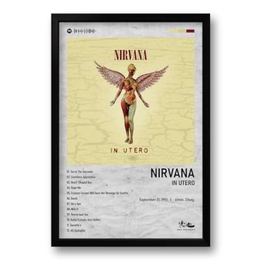 Imagem de Quadro Álbum Spotify In Utero - Nirvana - 40x60cm