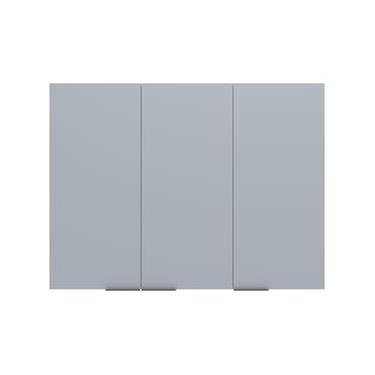 Imagem de Armário Aéreo Bartira Cristal MDP 15mm com 3 Portas e 3 Prateleiras - 120cm de largura