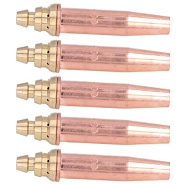 Imagem de Bicos de Soldagem, Pontas de Corte de Propano, 5 Peças de Pontas de Corte para Máquina de Gás Propano Dividida Bicos de Soldagem Isobárica Bocal de Corte de Gás, Limpadores de