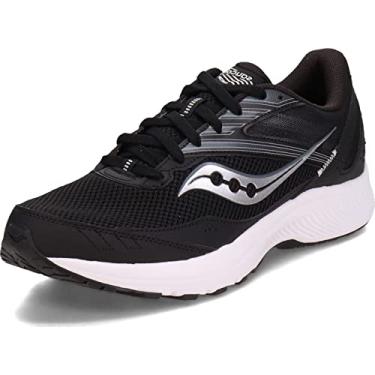 Imagem de Saucony Tênis de corrida masculino Cohesion 15, Preto/branco, 12 Wide