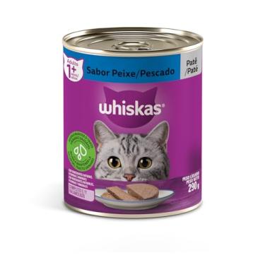 Imagem de whiskas Ração Úmida Para Gatos Whiskas Lata Patê De Peixe Adultos 290G