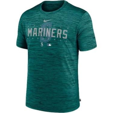 Imagem de Nike Camiseta masculina MLB City Connect Legend Practice Velocity, Azul-petróleo, GG