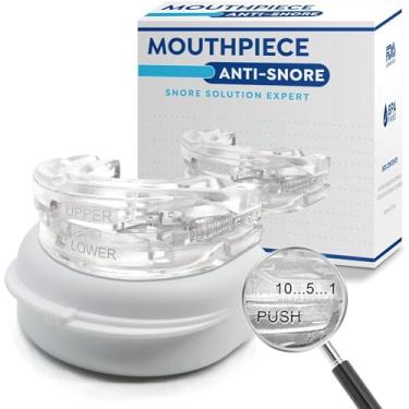 Imagem de ClicKmixx Dispositivo anti-ronco ajustável anti-moedura noturna,Anti ronco protetor bucal, Bocal anti-ronco ajustável, Dispositivos de dormir, Rolha de ronco Bruxismo, Melhorar o sono