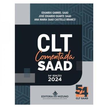 Imagem de Clt Comentada Saad - 2024