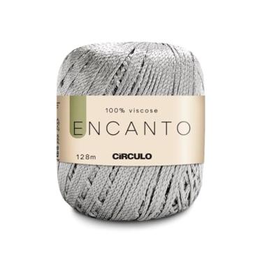 Imagem de Linha Fio Encanto Prata Alumínio Para croche/trico 128m Circulo 10