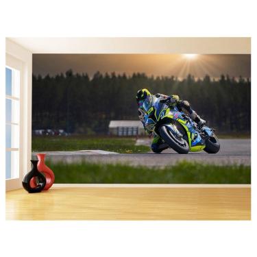 Imagem de Papel De Parede 3D Moto Gp Grand Prix Corrida 3,5M Bkm80