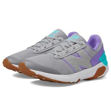 Imagem de New Balance Tênis de corrida unissex infantil 1440 V1 com cadarço, Raincloud/Violet Crush/Cyber Jade, 3.5 Wide Big Kid