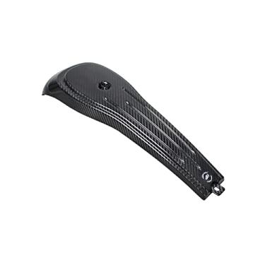 Imagem de POWER JAMES Painel de painel de painel de painel de painel de console de combustível de fibra de carbono preto compatível com Harley Davidson 2022-2025 Low Rider S ST FXLRS FXLRST FXRST