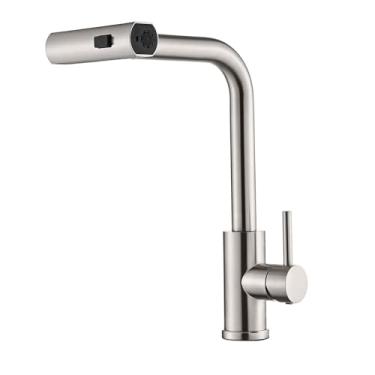 Imagem de Yesop Torneira De Cozinha Gourmet Inox Escovado Cor Prateado