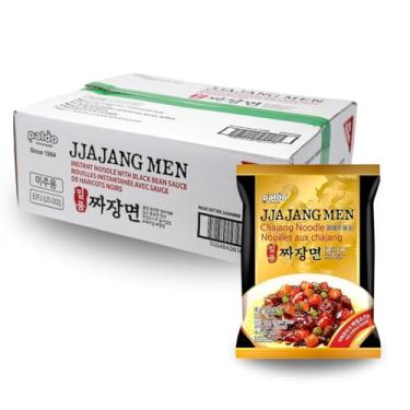 Imagem de Caixa de Lamen Coreano Jjajangmen Tipo Chajangmen Paldo 200 gramas - 16 Pacotes
