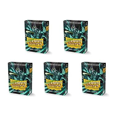 Imagem de 5 Packs Dragon Shield Matte Mini Japanese Mint 60 ct Card Sleeves Value Bundle!