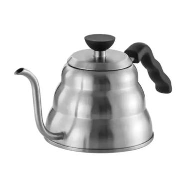 Imagem de Chaleira de Aço Inoxidável com Bico de Ganso, Capacidade 1,0 Litros