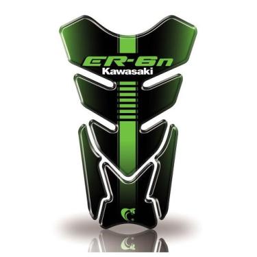 Imagem de Protetor De Tanque Adesivo Moto Kawasaki ER-6N - Teu Adesivo, Verde