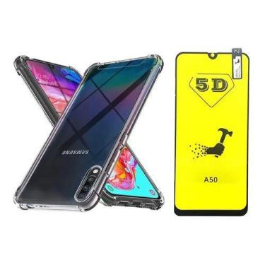 Imagem de Capa Antichoque + Película Gel 5d Para Samsung A50 Sm-a505gt - Univers