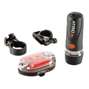 Imagem de Kit De Sinalização Ciclista Farol Dianteiro E Traseiro Atrio