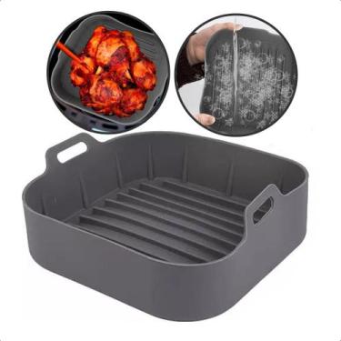 Imagem de Forma Cesto Silicone Forno Fritadeira Antiaderente Clink, REDONDO, CIN