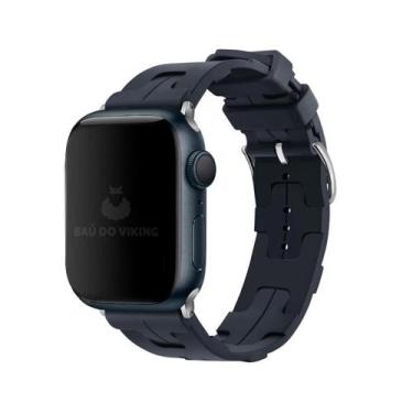 Imagem de Pulseira Fecho Single Tour Silicone Compatível com Apple Watch - Baú d