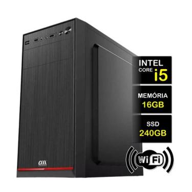 Imagem de Computador  Cpu Pc C30 Intel Core I5 3470 + 16 Gb + Ssd 240Gb  + Wifi 