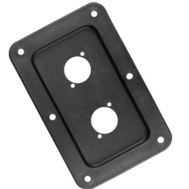 Imagem de Espelho 2 furo canon plastico para caixa som profissional un - NTV SOM