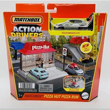 Imagem de Matchbox - Auto Drivers - Pizza Hut Pizza Run Play Set - Includes Volkswagen GTI car