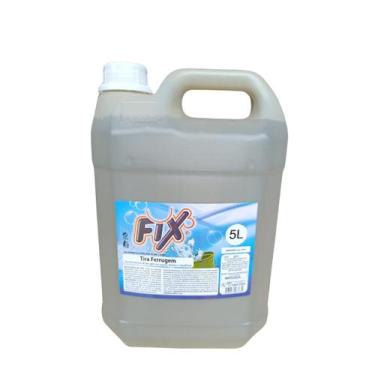 Imagem de Removedor Tira Ferrugem Pisos  Tecidos Roupas Galão 5 Litros - Fix