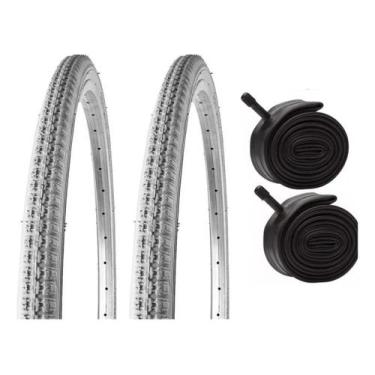 Imagem de Par Pneus Cadeira De Rodas Aro 24x1.3/8 + Camaras Vee Rubber, Vbr087 P