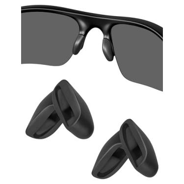 Imagem de Protetores de nariz de substituição para Oakley Flak Jacket | Flak 2.0 009295 | Flak Draft OO9364 | Fast Jacket OO9097, OJ9005 OJ9008, OO9228 OO9363 OO9364 OO9086 Óculos de sol - Preto