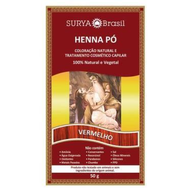 Imagem de Henna Pó Surya Brasil Vermelho Kit