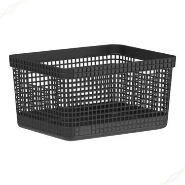 Imagem de Cesto Organizador Caixa Multiuso Versatil Empilhavel Grid 8 Litros - O