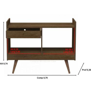 Imagem de Aparador 40-64 Luxo Plus Pés Palito Cores - Comprar Moveis para sua Ca