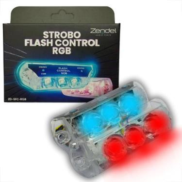 Imagem de Strobo Flash Control RGB Com Central Interna 3 leds Por Farol Totaliza