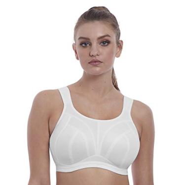 Imagem de Freya Sutiã esportivo feminino dinâmico sem fio com conversão nas costas Racer, Branco, 30DD
