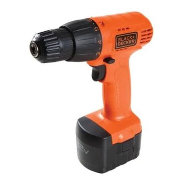 Imagem de Furadeira E Parafusadeira 10mm Sem Fio Black Decker, Modelo Cd121k100, Ferramenta Profissional Com Maleta Para Transport