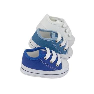 Imagem de Kit Com 3 Pares Sapatinho De Bebeê Recém Nascido Direto Da Fabrica - D