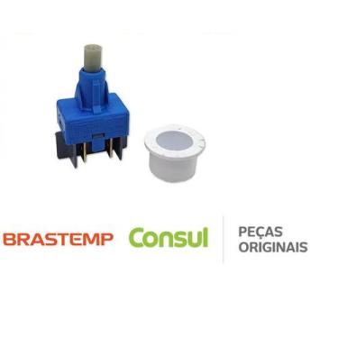Imagem de Interruptor Liga Desliga Botão Secadora Brastemp W10528945